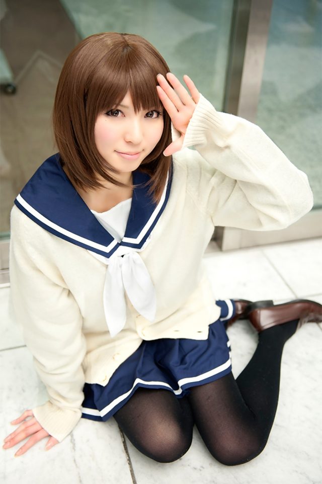 コスプレイヤー璃波 冬服セーラー服に黒タイツがエロい 『ラブプラス』 姉ヶ崎寧々のコスプレ画像