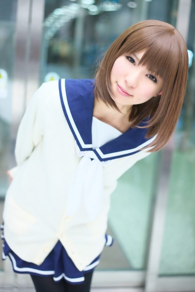 コスプレイヤー璃波 冬服セーラー服に黒タイツがエロい 『ラブプラス』 姉ヶ崎寧々のコスプレ画像