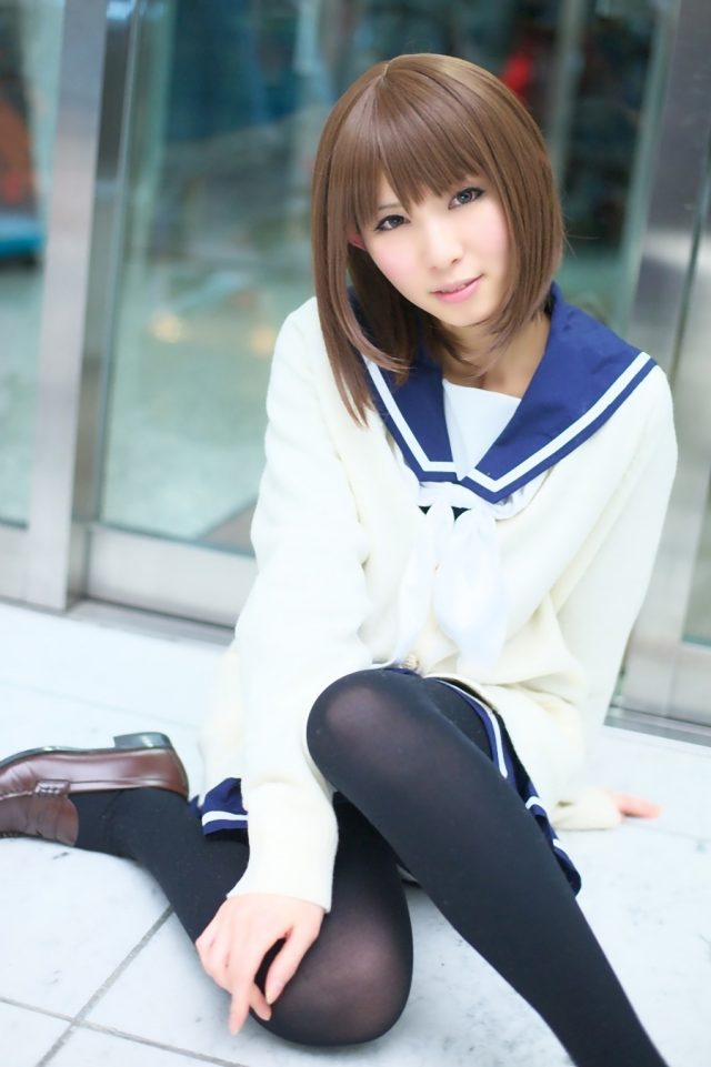 コスプレイヤー璃波 冬服セーラー服に黒タイツがエロい 『ラブプラス』 姉ヶ崎寧々のコスプレ画像