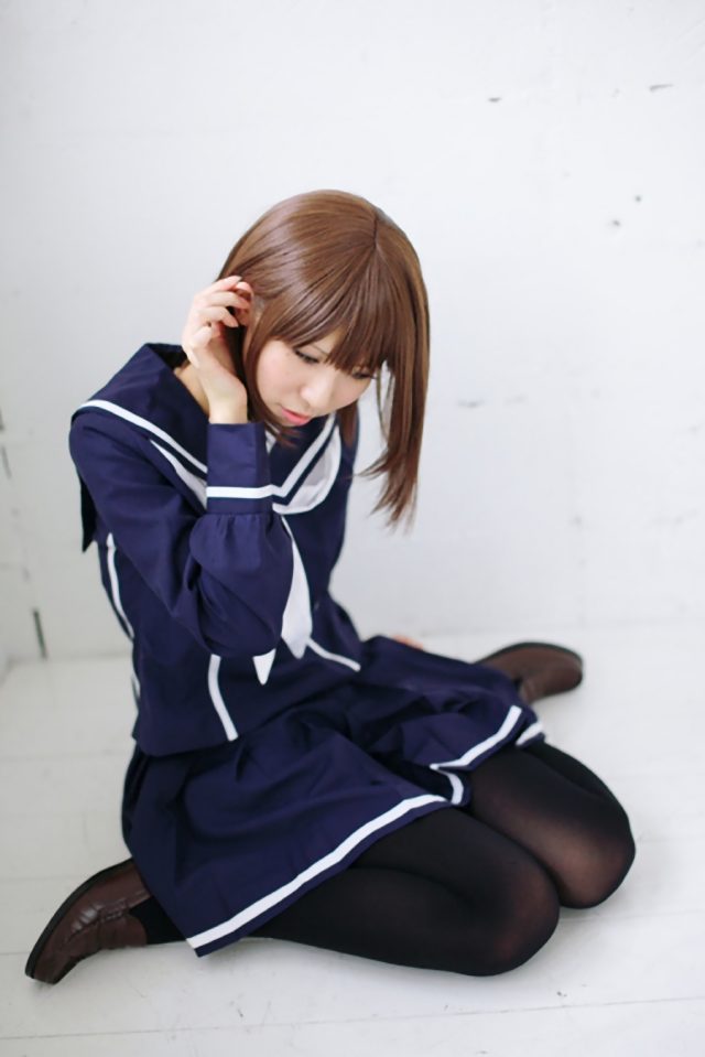 コスプレイヤー璃波 冬服セーラー服に黒タイツがエロい 『ラブプラス』 姉ヶ崎寧々のコスプレ画像