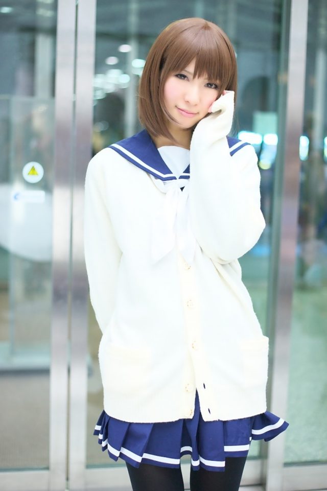 コスプレイヤー璃波 冬服セーラー服に黒タイツがエロい 『ラブプラス』 姉ヶ崎寧々のコスプレ画像