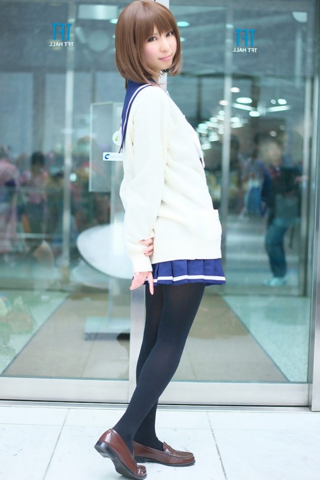 コスプレイヤー璃波 冬服セーラー服に黒タイツがエロい 『ラブプラス』 姉ヶ崎寧々のコスプレ画像