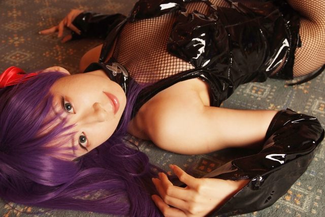 コスプレイヤー 桜井さち 網タイツのボンテージ衣装がエロい 『Fate stay night』 間桐桜のコスプレ画像