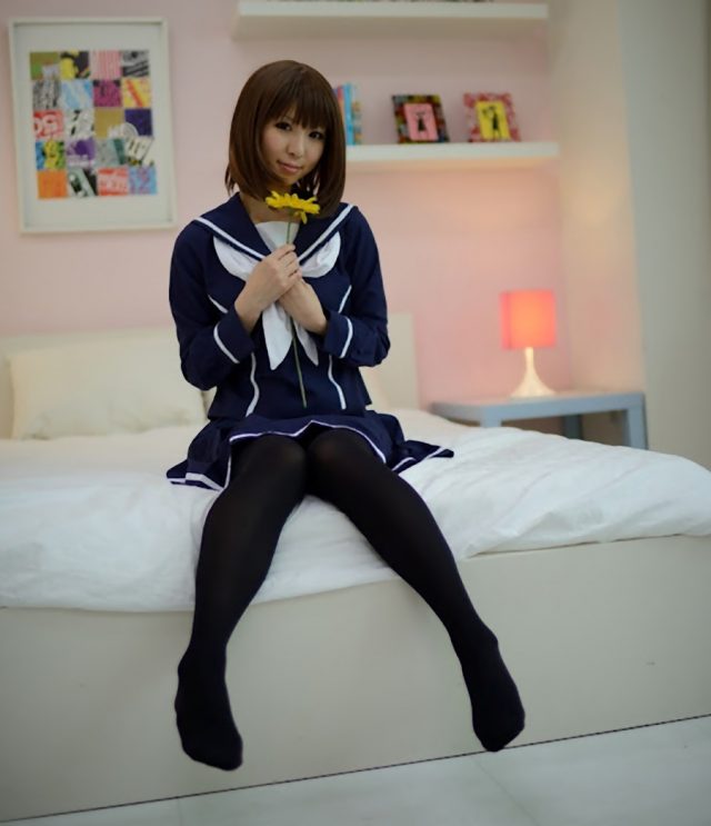 コスプレイヤー璃波 冬服セーラー服に黒タイツがエロい 『ラブプラス』 姉ヶ崎寧々のコスプレ画像