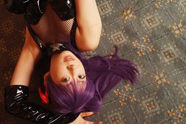 コスプレイヤー 桜井さち 網タイツのボンテージ衣装がエロい 『Fate stay night』 間桐桜のコスプレ画像