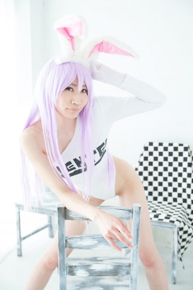 コスプレイヤー 叶兎(かなと) ハイレグのレオタードが食い込んだ尻のワレメがエロい 『東方RQ』 優曇華院のコスプレ画像