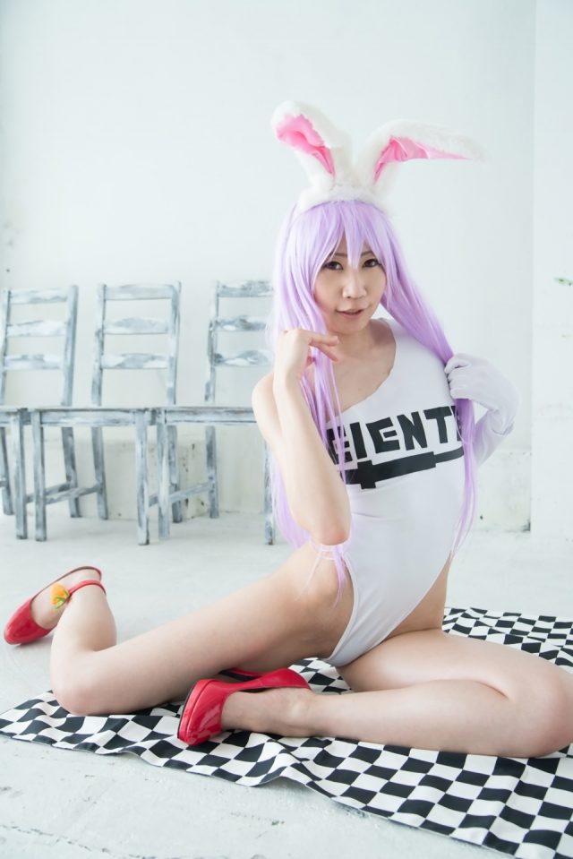 コスプレイヤー 叶兎(かなと) ハイレグのレオタードが食い込んだ尻のワレメがエロい 『東方RQ』 優曇華院のコスプレ画像