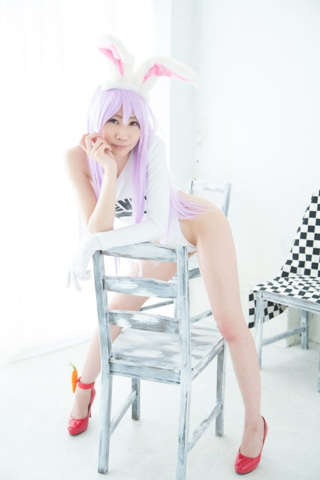 コスプレイヤー 叶兎(かなと) ハイレグのレオタードが食い込んだ尻のワレメがエロい 『東方RQ』 優曇華院のコスプレ画像