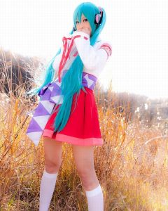 コスプレイヤー アゲハ 巫女ミク コスプレ 画像