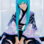 コスプレイヤー 真白ゆき 初音ミク 着物コスプレ 画像