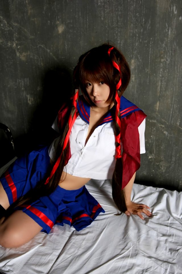 コスプレイヤー 橘みなみ セーラー服でパンチラがエロい 『シュラキ』 美城暁のコスプレ画像