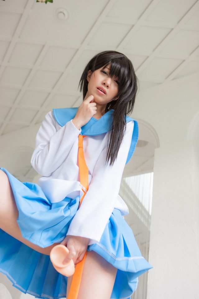 セクシー女優 朝倉ことみ ディルドフェラやオナニーがエロい 『ニセコイ』 小野寺小咲の制服コスプレ画像