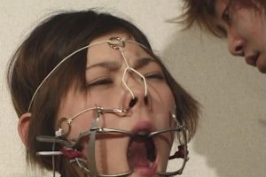 笠木忍 メイド少女が鼻フックでブサイク顔のままマンコを甚振られる動画 画像